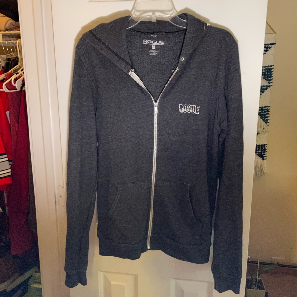 Gray Rogue Fitness zip up